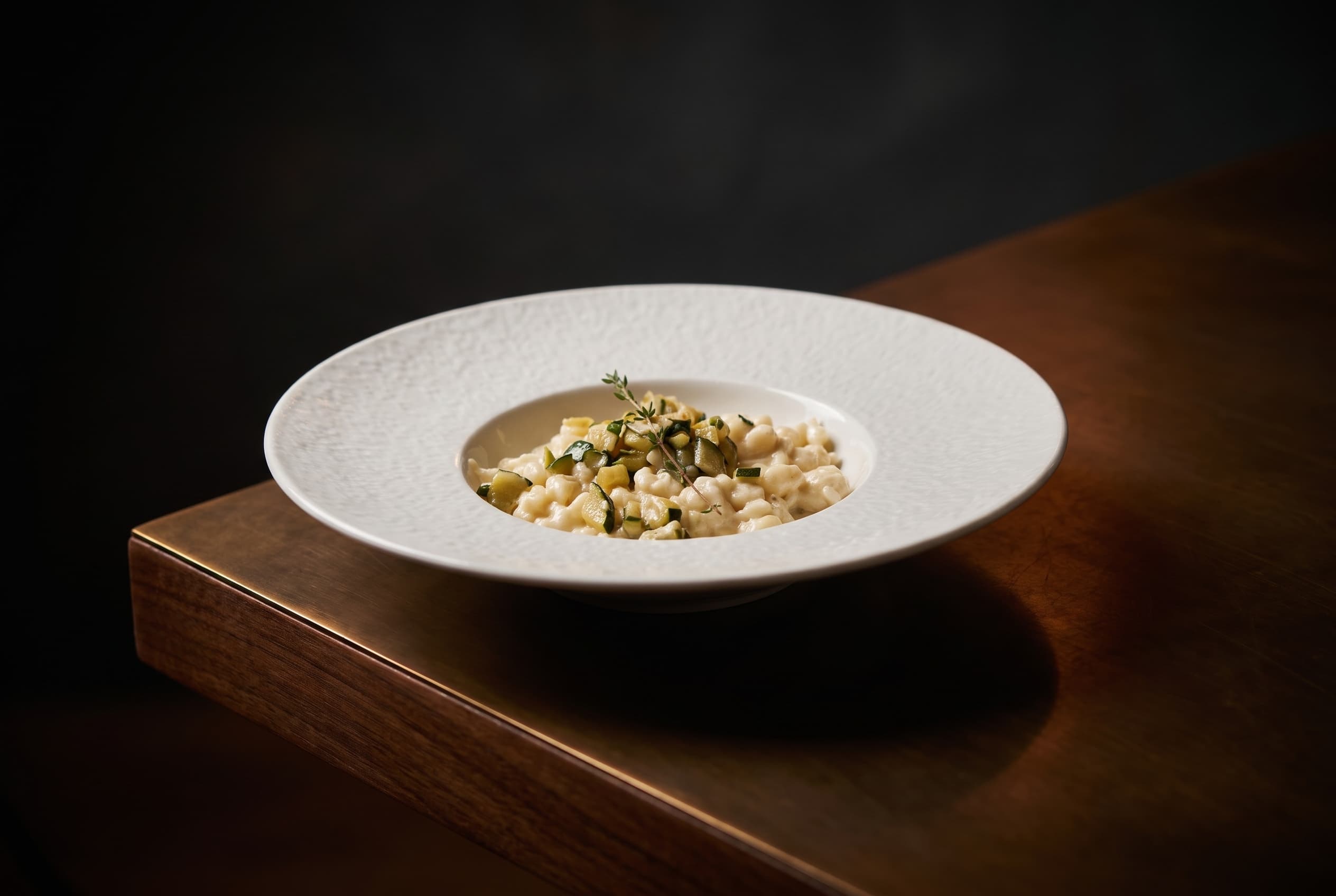 Chnefflene con zucchine, cipolla e fonduta valdostana